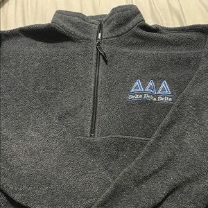 Columbia Gray Zip Up Sweater with Fleece Comfort